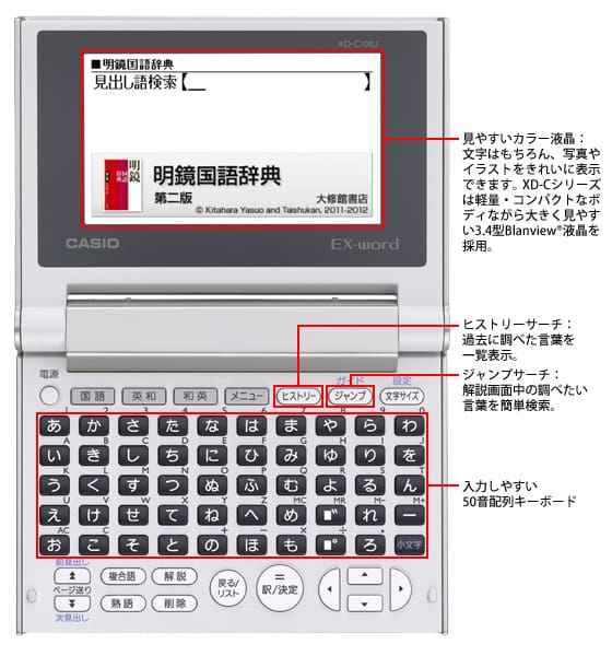 ★CASIO / カシオ 電子辞書 エクスワード XD-C100J_2