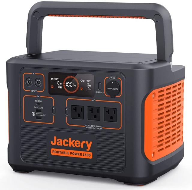 ★Jackery ポータブル電源 1500 PTB152 ポータブルバッテリー 1534.68Wh/426300mAh 家庭用 アウトドア用