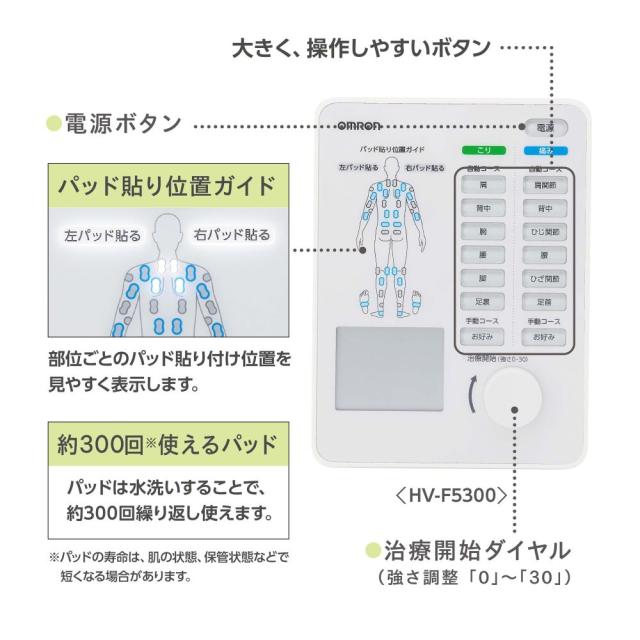 ★OMRON / オムロン 電気治療器 HV-F5300_3