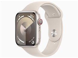 ★アップル / APPLE Apple Watch Series 9 GPS+Cellularモデル 45mm MRM83J/A [スターライトスポーツバンド S/M]