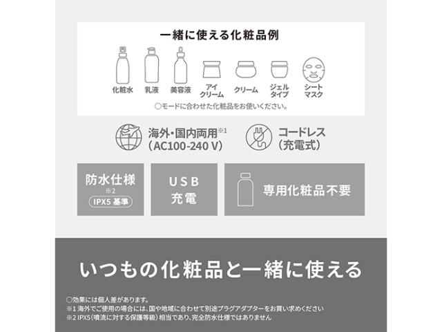 ★Panasonic / パナソニック イオン美顔器 イオンブースト マルチ EX EH-SS85-W [ホワイト]_5