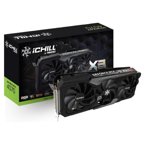 ★Inno3D GeForce RTX 4070 ICHILL X3 C40703-126XX-186148H [PCIExp 12GB]