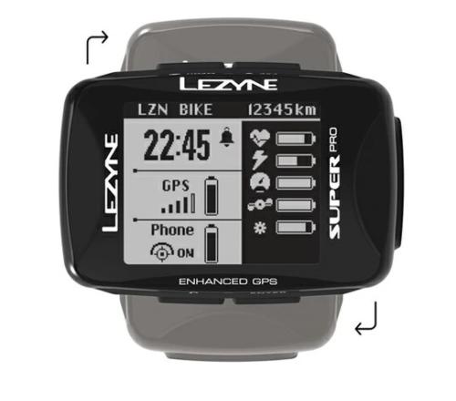 ★LEZYNE サイクルコンピュータ SUPER-PRO-GPS サイコン GPS ナビゲーション 12,768円