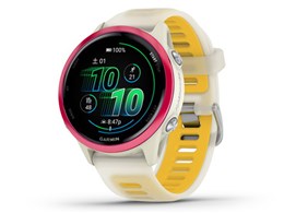 ★ガーミン Forerunner 570 010-02970-32 Raspberry/Mango 42mm AMOLED搭載 音声操作 音楽再生 GPSスマートウォッチ【国内正規流通品】