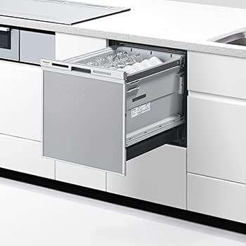 ★Panasonic / パナソニック ビルトイン食器洗い乾燥機 ミドルタイプ 5人分 40L ストリーム除菌洗浄搭載 NP-45MS9S シルバー