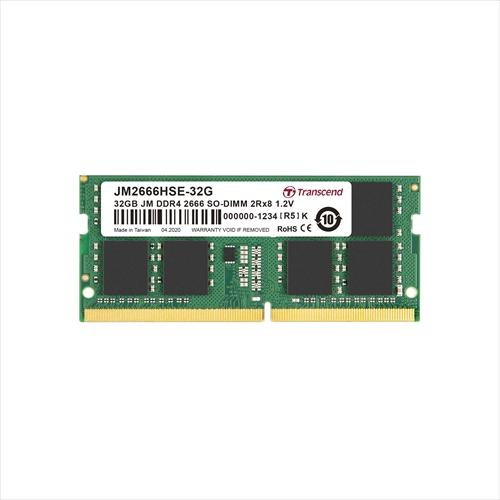 ★トランセンド JM2666HSE-32G [SODIMM DDR4 PC4-21300 32GB]