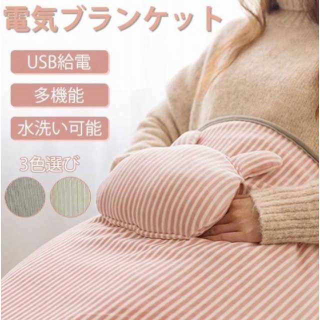 充電式ひざ掛け 電気毛布 モバイルバッテリーセット Usb 可愛い 防寒 充電式ブランケット 発熱 電熱ブランケット 電気ひざ掛け ポケットの通販はau Pay マーケット アラガネ ショップ