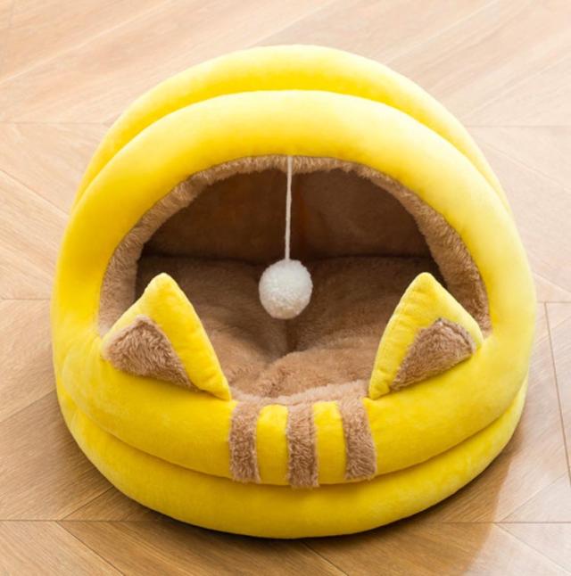 ペットハウス ペット用ベッド 犬ベッド 猫ベッド かわいい ふわふわ 2タイプ 3色 猫耳 50cmの通販はau Pay マーケット カスヤ売店
