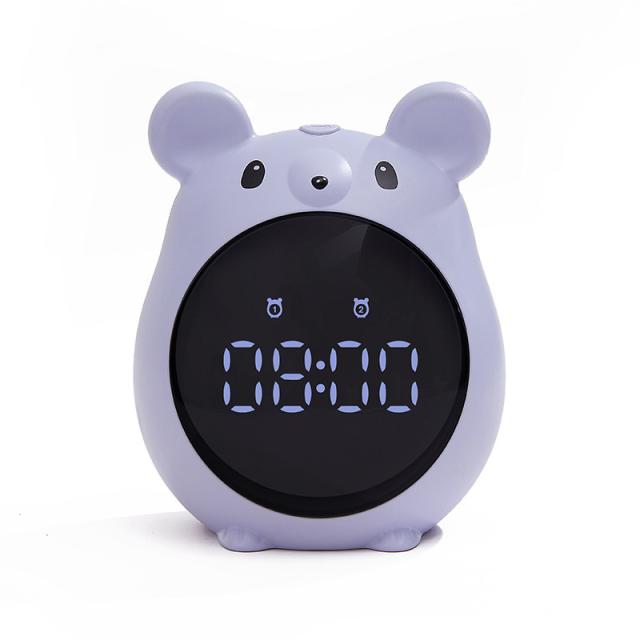 置き時計 目覚まし時計 大音量 可愛い ねずみ アラーム スヌーズ機能付き Led数字表示 カレンダー付きの通販はau Pay マーケット カスヤ売店