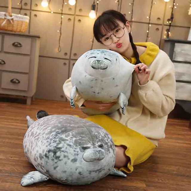 ぬいぐるみ 抱き枕 アザラシ 動物 約60cm ソフトトイ おもちゃ ぬいぐるみ どうぶつの通販はau Pay マーケット カスヤ売店