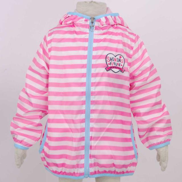 キッズ ウィンドブレーカー ボーダー柄 裏メッシュ ジャケット ジャンパー女の子 女児 子供用 ピンク ホワイト 110cm 1cm 130cmの通販はau Pay マーケット ピアニッシモ