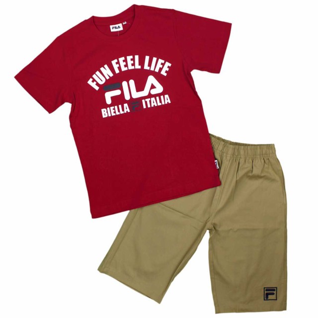 男の子 ジュニア Fila フィラ Tシャツ ハーフパンツ上下セット