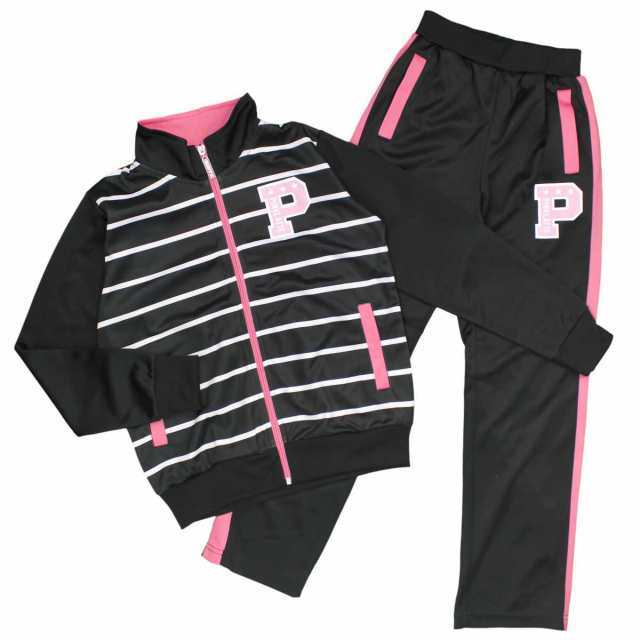 Pink Latte ピンクラテ 女の子 ジュニア ジャージ上下セット Pink Latte ピンクラテ 女の子 ジュニア ジャージ上下セット