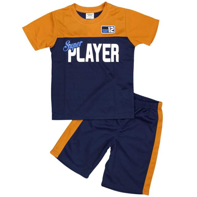 男の子 キッズ Tスーツ Tシャツ ハーフパンツ 英字ロゴ 上下セット セットアップ 運動会 運動着 にも ネイビー オレンジ 110cm 1cm 130の通販はau Pay マーケット ピアニッシモ