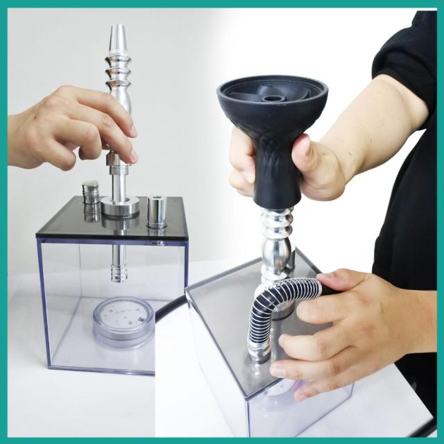 【値下げ可能】アクリルシーシャ　パイプセット　水ギセル ledライト Amazon.co.jp: シーシャ 本体 アクリル シーシャセット シリコンボウル