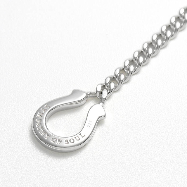 sympathy of soul シンパシーオブソウル Thin Horseshoe Toggle Bracelet - Curb シンホースシュートグルブレスレット - カーブ シルバー_3