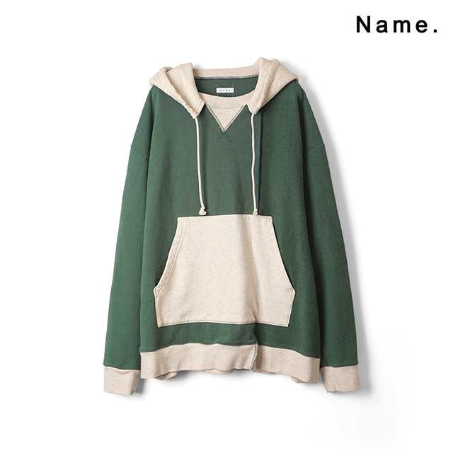 Name. ネーム アシンメトリック スウィッチング フーディー ASYMMETRIC SWITCHING HOODIE 【2024 新作】