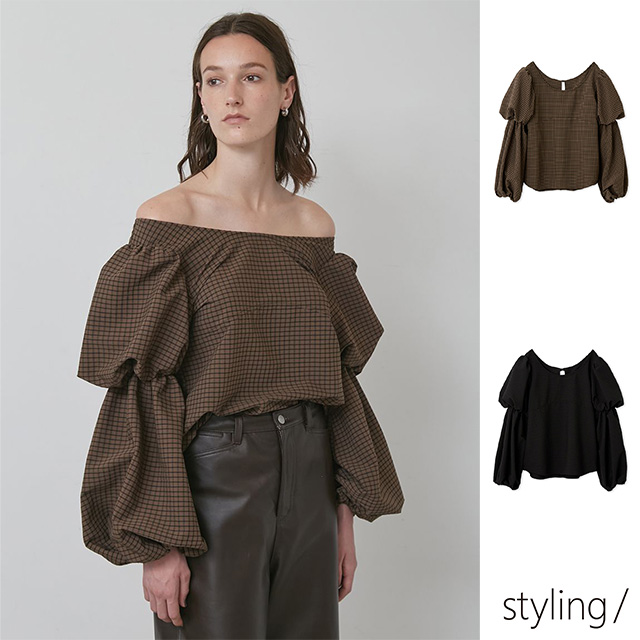 スタイリング styling/ パフスリーブ 2WAY ブラウス 【2025 新作】
