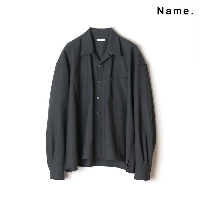Name. ネーム VINTAGE WOOL SHORT SHIRT ビンテージ ウール ショート シャツ メンズ 【2024 新作】