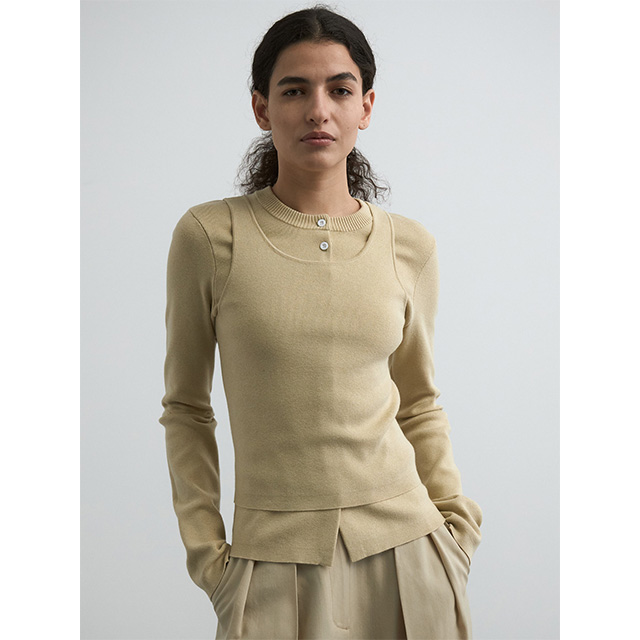 クレドナ CREDONA コットン シルク マルチニット COTTON SILK MULTI KNIT TOPS【2025 新作】 クレドナ CREDONA コットン シルク マルチニット COTTON SILK MULTI