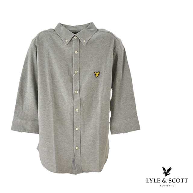 Lyle Scott ライルアンドスコット 七分シャツ メンズ 夏 ボタン コットン 襟 グレーの通販はau Pay マーケット ストアフォルク