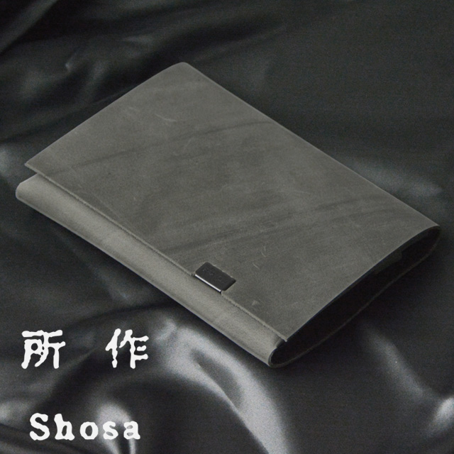 所作 財布 ストーングレー レザー ショート ウォレット サイフ  shosa No,No,Yes! プレゼント ギフト