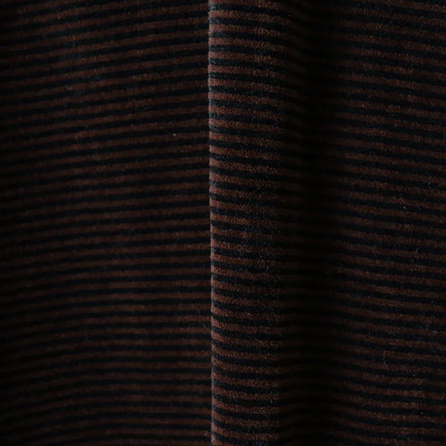 Name. ネーム VELOUR BORDER LONG SLEEVE TEE ベロア ボーダー ロング スリーブ T  【2024 新作】 Name. ネーム VELOUR BORDER LONG SLEEVE TEE ベロア ボーダー ロング