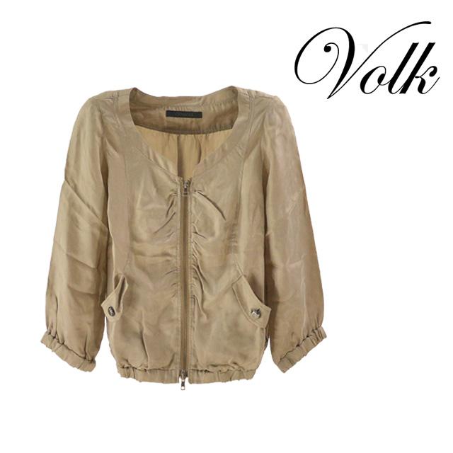 CYNICAL/シニカル ノーカラージャケット レディース アウター ジャケット ベージュ 七分袖