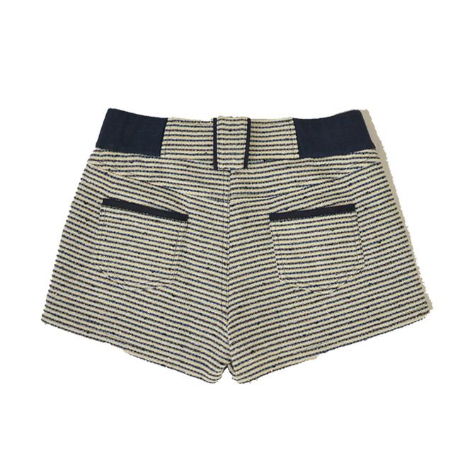 CYNICAL/シニカル ツイードショートパンツ レディース ホワイト 春夏 ボーダー ひざ上 CYNICAL/シニカル ツイードショートパンツ レディース ホワイト 春夏