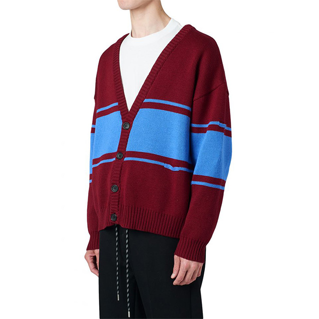 NAME. ネーム ニット カーディガン BROKEN STRIPED CARDIGAN