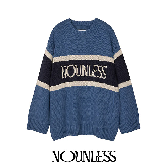 ナウンレス NOUNLESS ナウンレス クラシック ロゴニット NOUNLESS CLASSIC LOGO KNIT 【2024 新作】