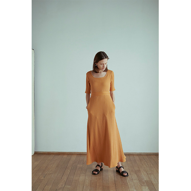 クラネ CLANE リブサーキュラー ワンピース RIB CIRCULAR ONE PIECE 【2022 新作】_6