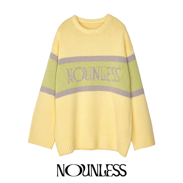 ナウンレス NOUNLESS ナウンレス クラシック ロゴニット NOUNLESS CLASSIC LOGO KNIT 【2024 新作】の通販は
