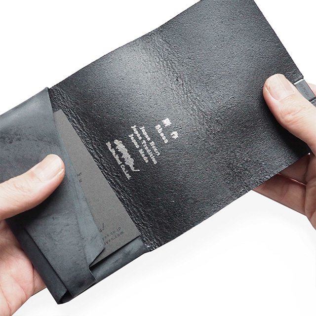 所作 カードケース【オイルヌバック】 ブラック 名刺入れ 本革 日本製