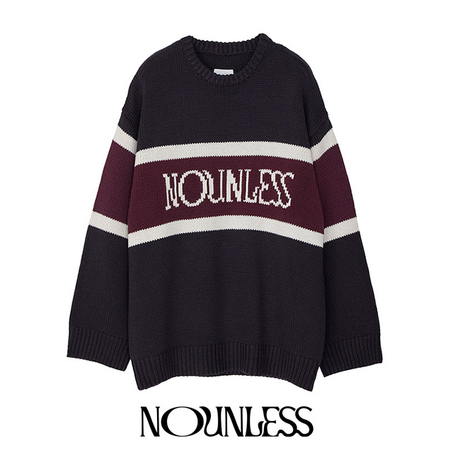 ナウンレス NOUNLESS ナウンレス クラシック ロゴニット NOUNLESS CLASSIC LOGO KNIT 【2024 新作】の通販は