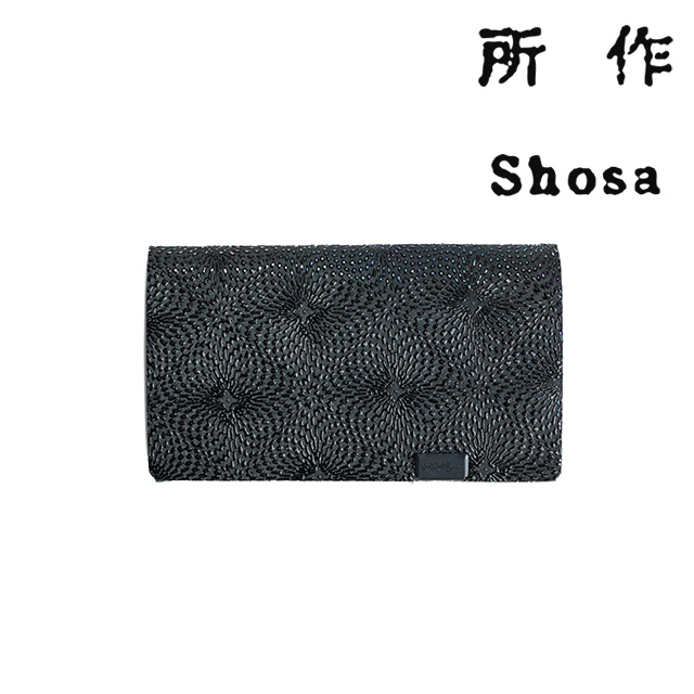 所作 財布 鮫小紋 ケース レザー 本革  財布 小銭入れ shosa No,No,Yes! 【正規販売】