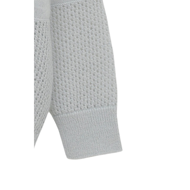 マノフ MANOF モヘア ポロニット MOHAIR POLO KNIT フロントスリット 長袖 【2025 新作】_3