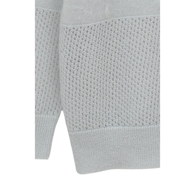 マノフ MANOF モヘア ポロニット MOHAIR POLO KNIT フロントスリット 長袖 【2025 新作】_4