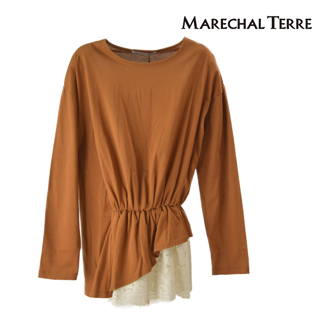 マルシャルテル marechal terre ヘム レース トップス Hem lace tops 【2018 新作】
