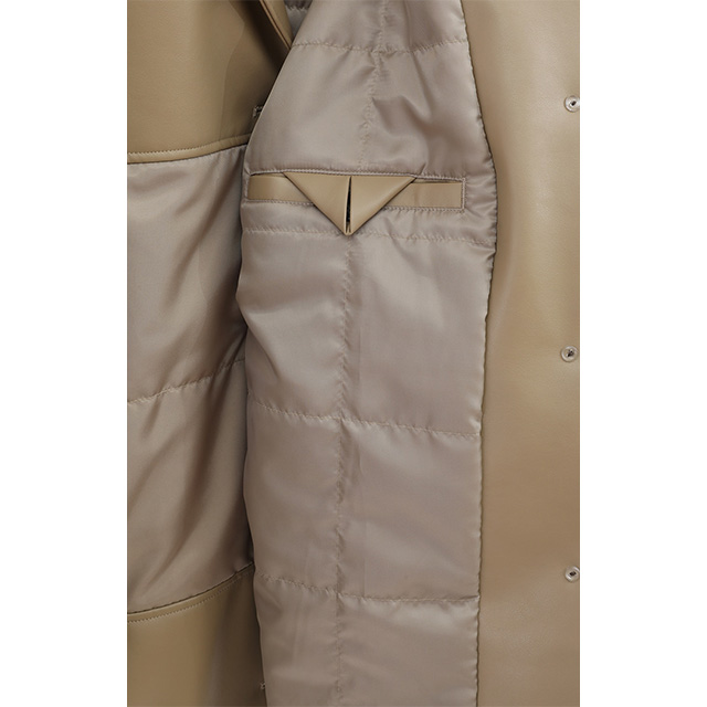 クラネ CLANE レザー スウィッチング オーバー ジャケット LEATHER
