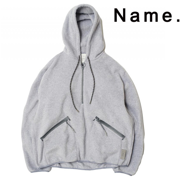 Name. ネーム フリース ハーフジップ フーデッド セーター FLEECE HALF ZIP HOODED SWEATER 2020 新作 の通販は