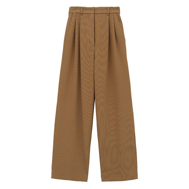 クラネ CLANE リブ ストライプ タック パンツ RIB STRIPE TUCK PANTS 【2023 新作】