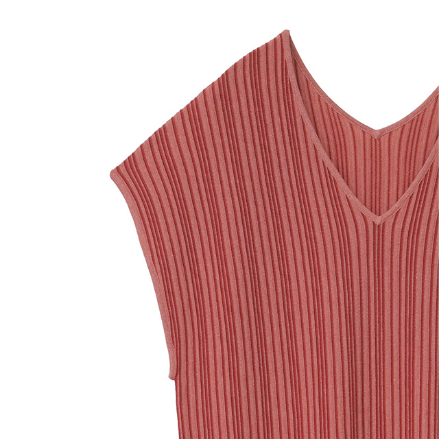 クラネ CLANE ランダムストライプ ニットワンピース RANDOM STRIPE