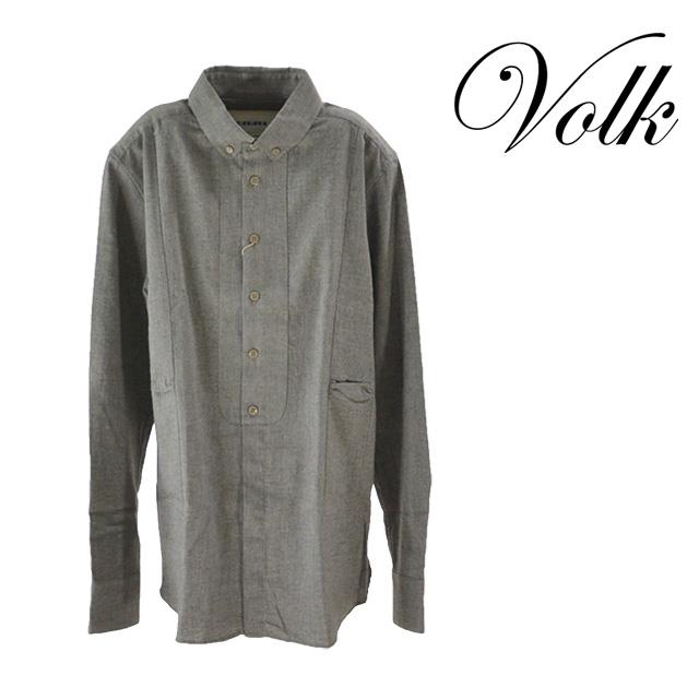 PARADI/パラディ Freaks shirt シャツ メンズ トップス 長袖 グレー 無地 襟 ボタン ポケットの通販は