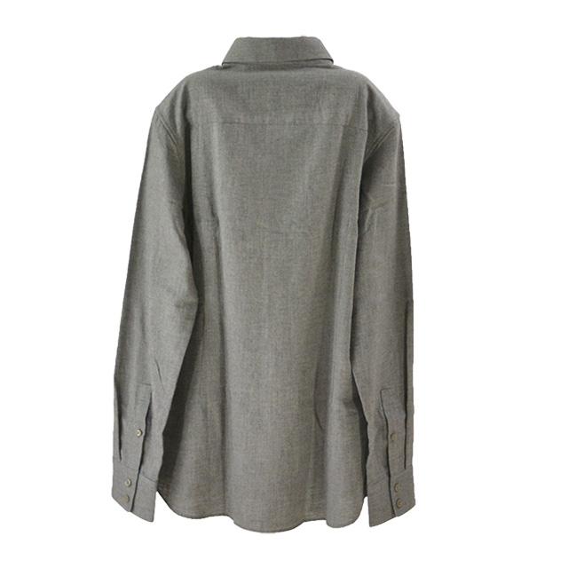 PARADI/パラディ Freaks shirt シャツ メンズ トップス 長袖 グレー 無地 襟 ボタン ポケット_2