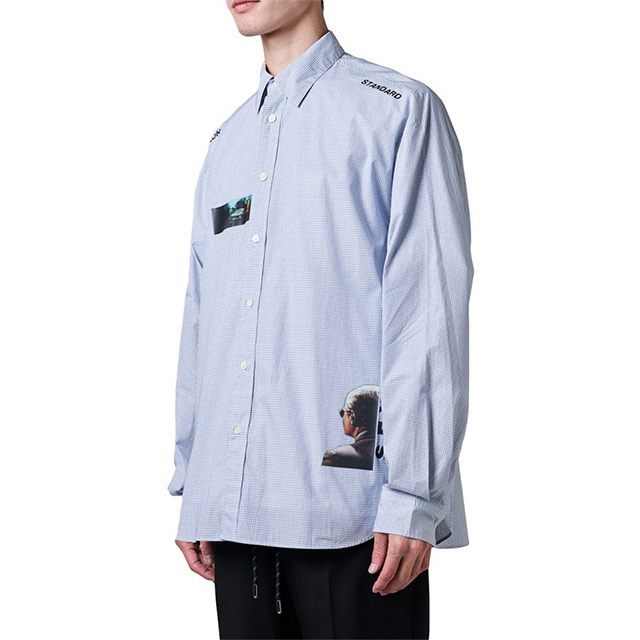 ネーム Name. プレイド マルチ プリント シャツ PLAID MULTI PRINT