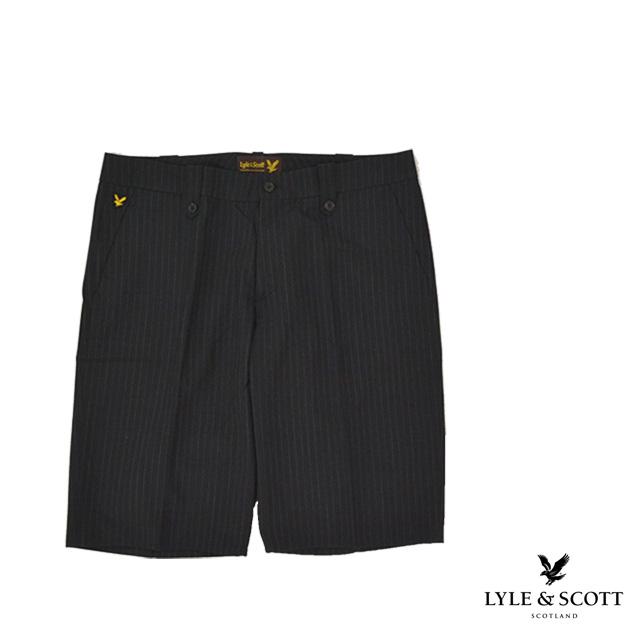 Lyle&Scott/ライルアンドスコット ストライプハーフパンツ メンズ ブラック ライン