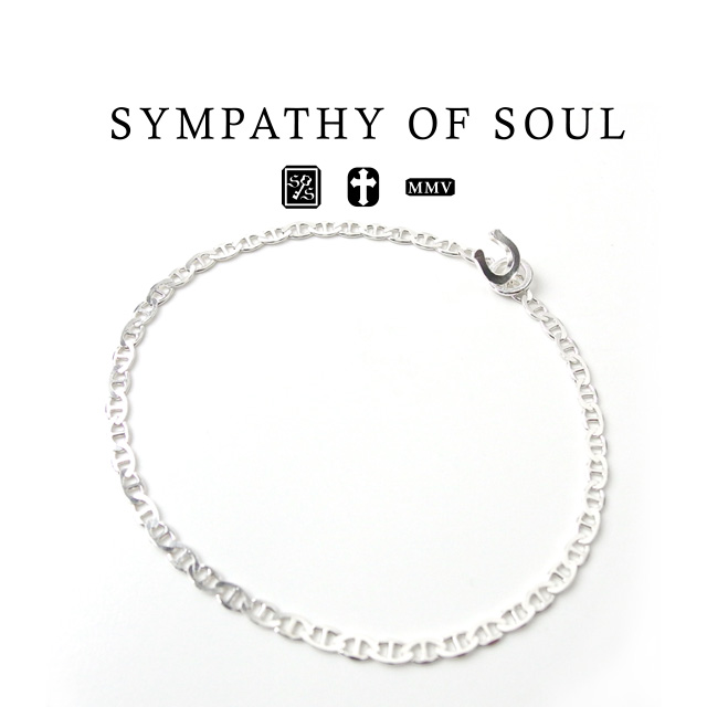 国内発送☆Sympathy of Soulマリナーカーブチェーンアンクレット シンパシーオブソウル マリナーカーブ チェーン アンクレット