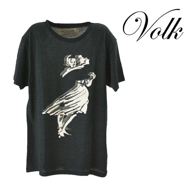 HEALTH/ヘルス sCRoW プリントTシャツ メンズ トップス Tシャツ 半袖 ブラック 黒