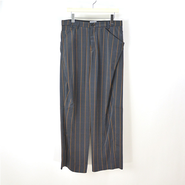 SISE シセ STRIPE WIDE TUCK TARPERED PANTS ストライプ ワイド タック パンツ メンズ 2019 新作